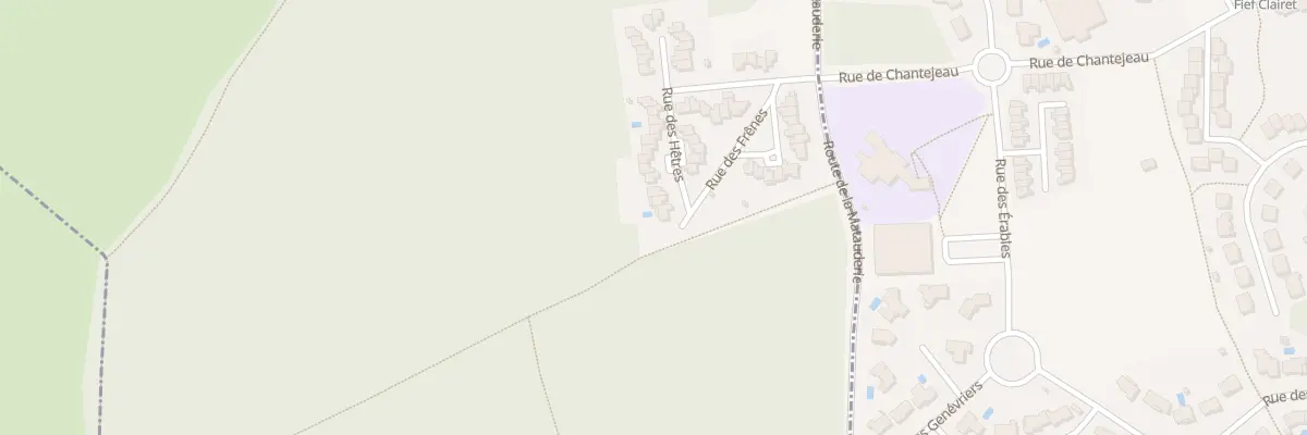 Plan du 68 Rue des Hêtres à Poitiers