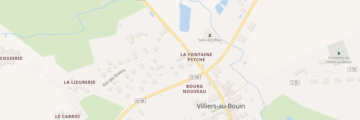 Plan du 2 Rue de la Fontaine Psyché à Villiers-au-Bouin