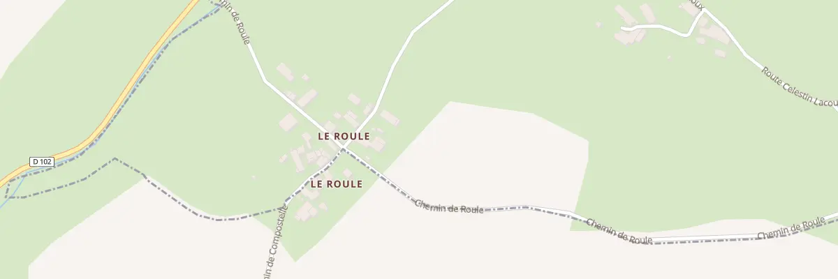 Plan du 7 Che de Compostelle à Saint-Sulpice-de-Ruffec