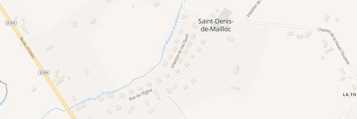 Plan du 4 Imp du Val Fleury à Saint-Denis-de-Mailloc
