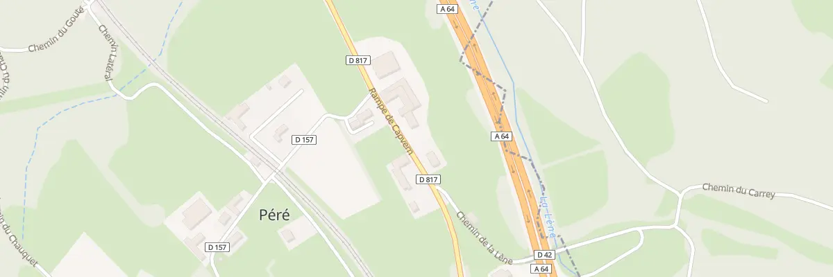 Plan du 70 Rpe de Capvern à Péré