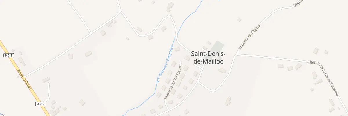 Plan du 9 Imp du Val Fleury à Saint-Denis-de-Mailloc