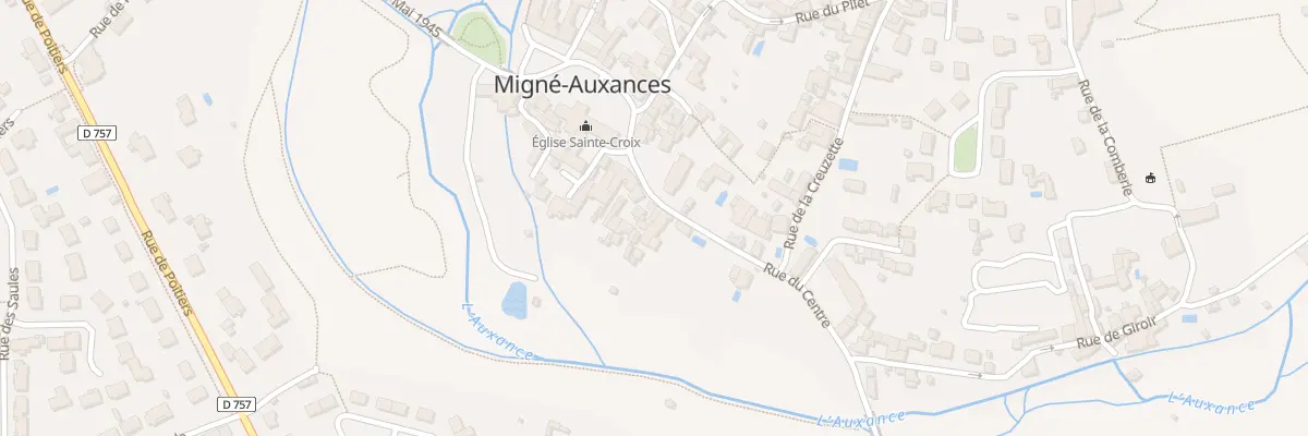 Plan du 34 Rue du Centre à Migné-Auxances