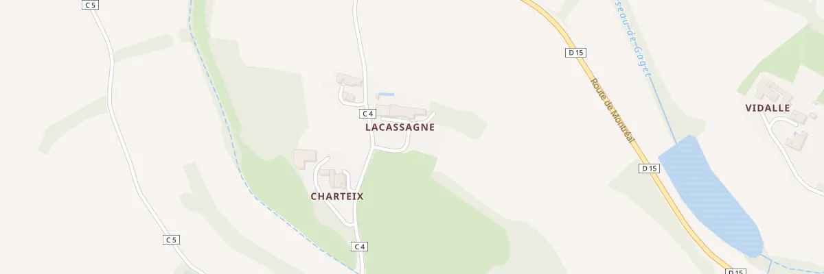 Plan du 5009 A la Cassagne à Larressingle