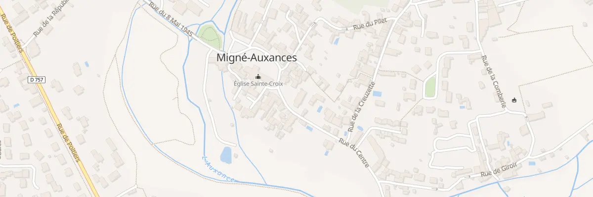 Plan du 21 Rue du Centre à Migné-Auxances
