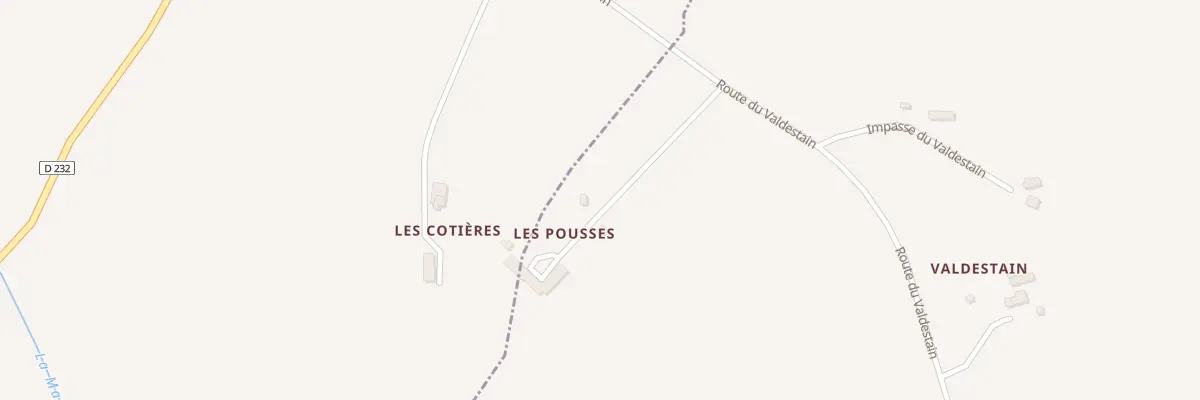 Plan du 2 Rte du Valdestain à Champ-Haut