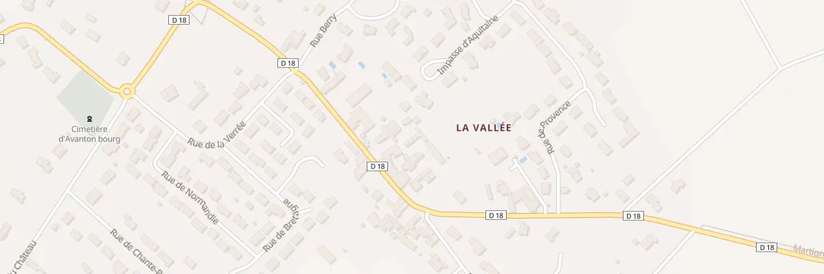Plan du 18 Rue de la Vallée à Avanton