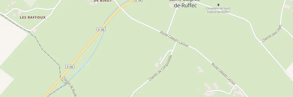 Plan du 16 Che de Compostelle à Saint-Sulpice-de-Ruffec
