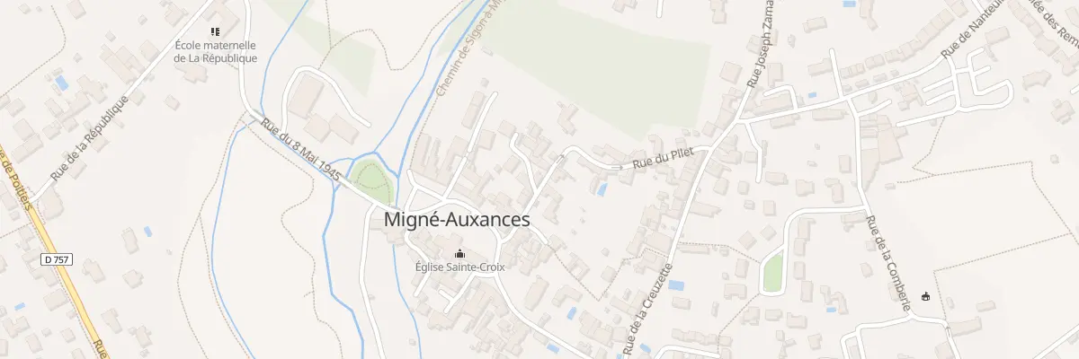 Plan du 13 Rue du Pilet à Migné-Auxances
