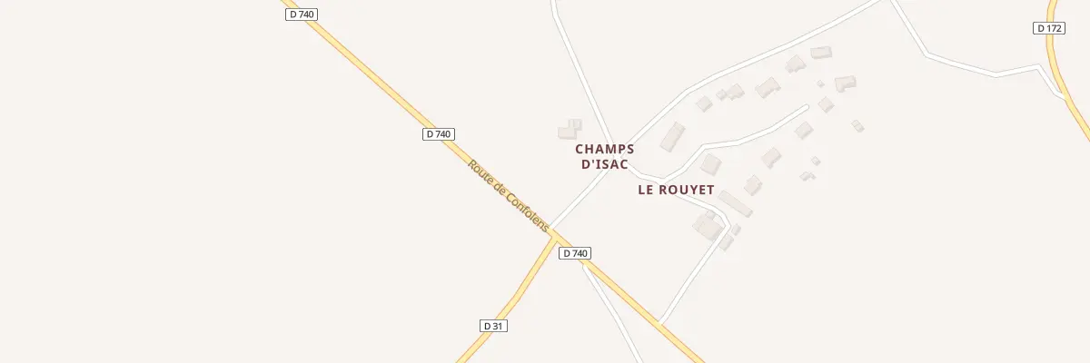Plan du 1 Champ d’Isaac à Nanteuil-en-Vallée