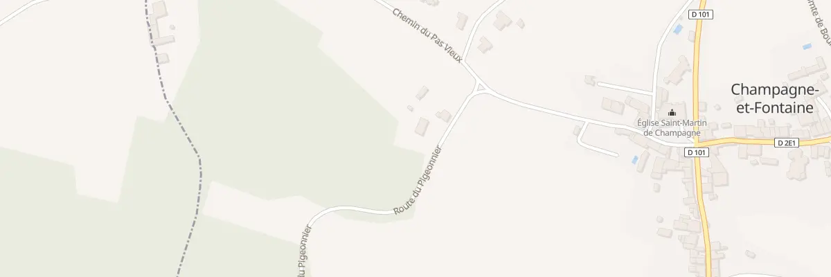 Plan du 110 Rte du Pigeonnier à Champagne-et-Fontaine