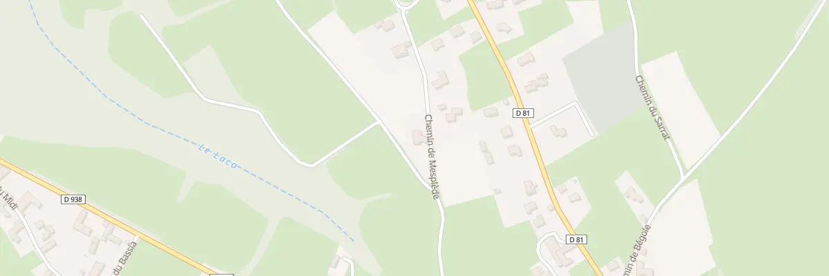 Plan du 210 Che de Mesplède à Capvern