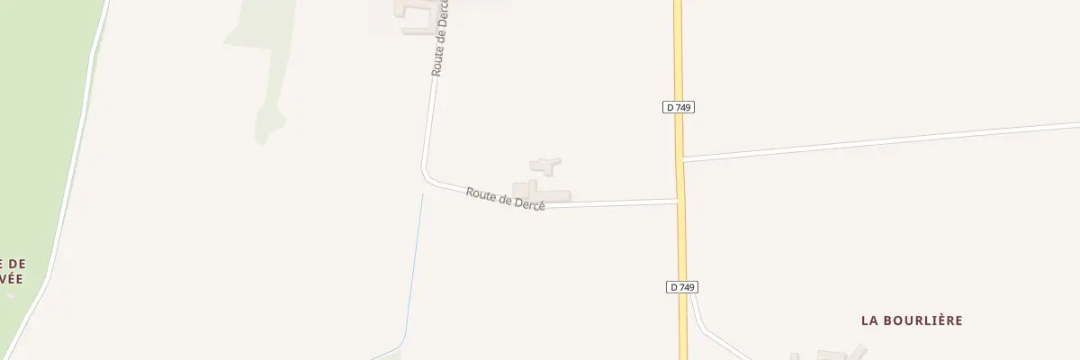 Plan du 1 Rte de Dercé à Lémeré