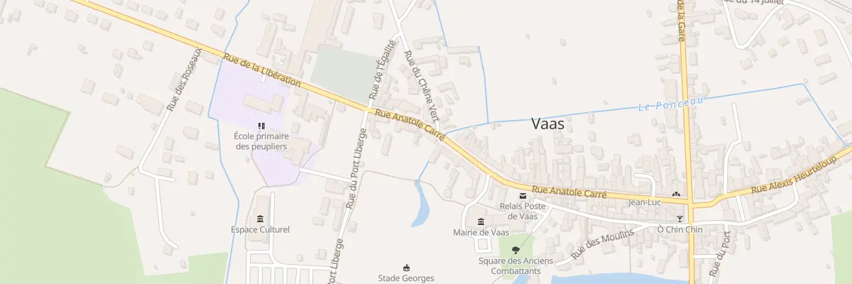 Plan du 47 Rue Anatole Carre à Vaas