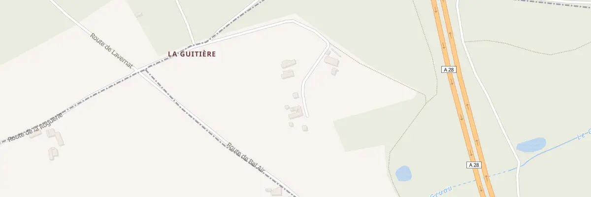 Plan du 5004B La Guitiere à Lavernat