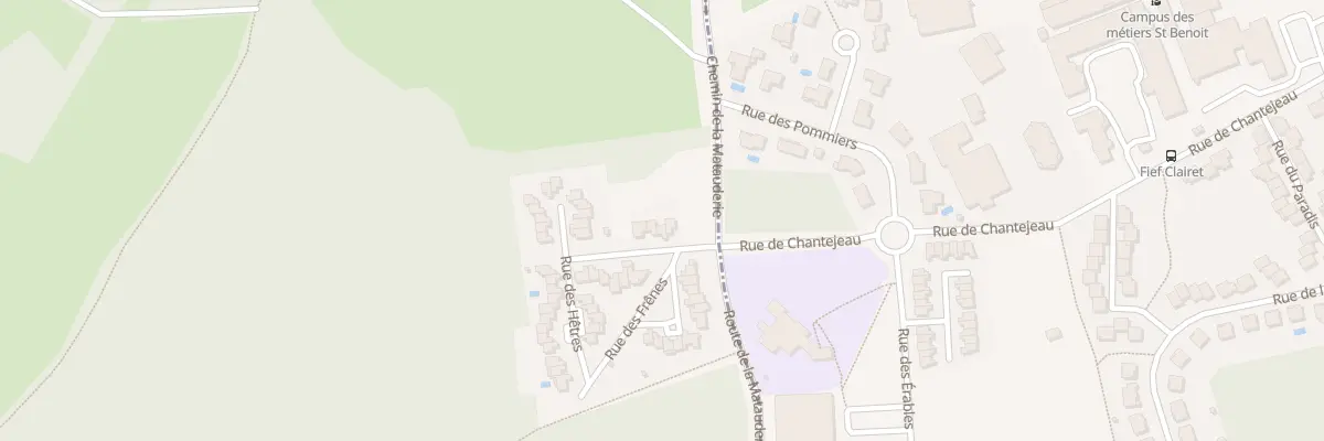 Plan du 8 Rue des Hêtres à Poitiers