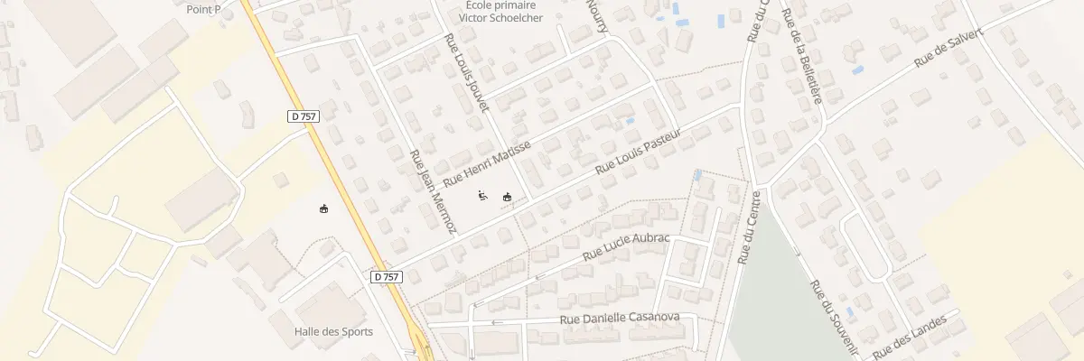 Plan du 1 Rue Louis Jouvet à Migné-Auxances