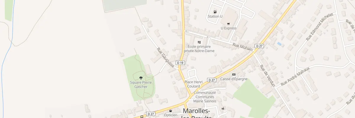 Plan du 11 Rue de Courgains à Marolles-les-Braults
