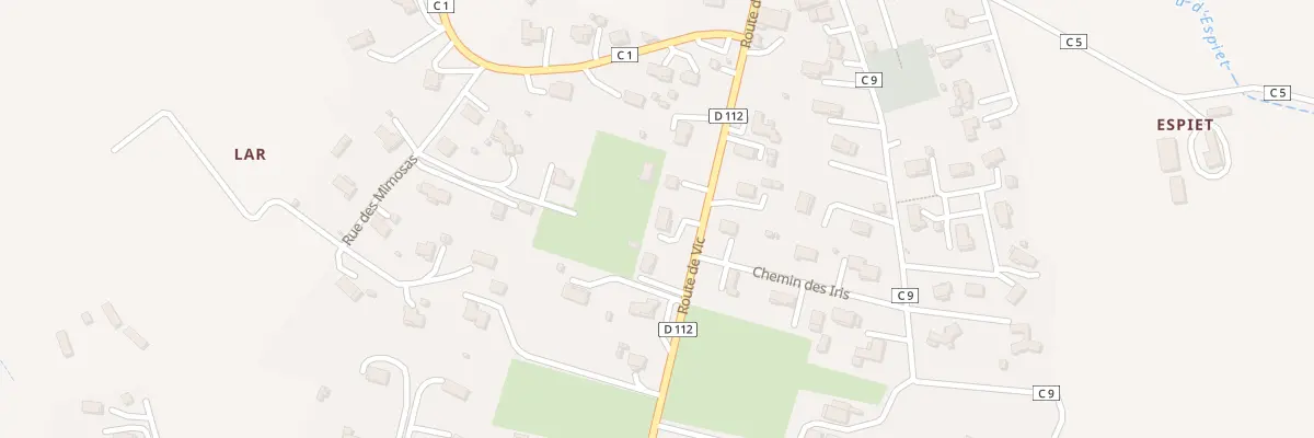 Plan du 298 Rte de Vic Fezensac à Marambat