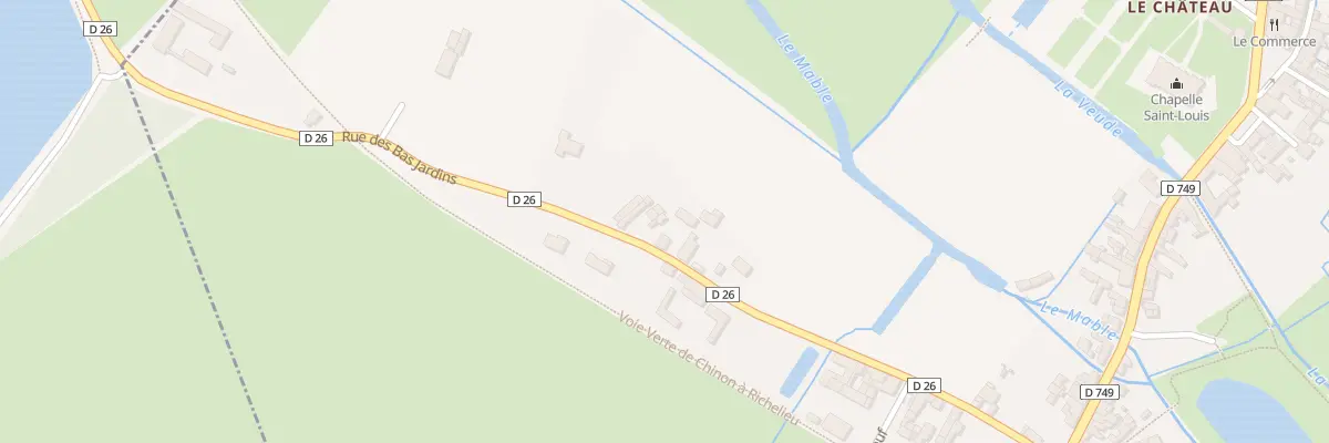 Plan du 15 Rue des Bas-Jardins à Champigny-sur-Veude