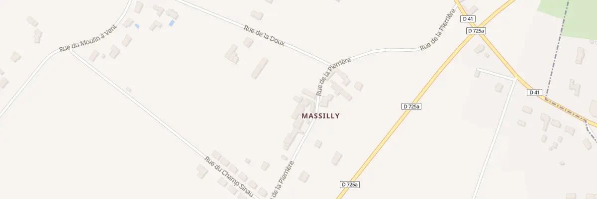 Plan du 160 Massilly à Doussay