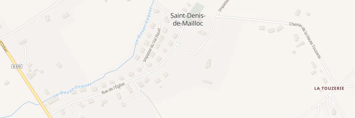 Plan du 28 Rue de l’Église à Saint-Denis-de-Mailloc