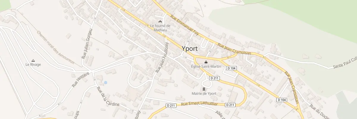 Plan du 6 Pl de Verdun à Yport
