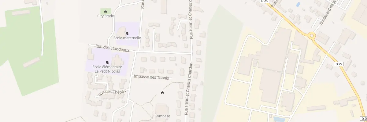 Plan du 24 Rue Henri et Charles Chardon à Marolles-les-Braults