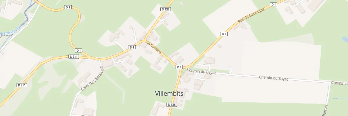 Plan du 4 Rue La Carrere à Villembits