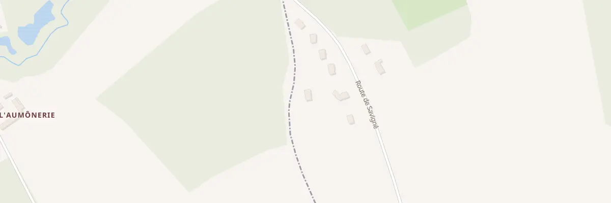 Plan du 291 Rte de Savigne à Fatines