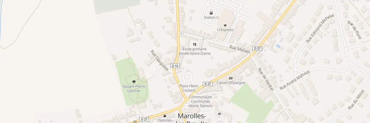 Plan du 18 Rue de Courgains à Marolles-les-Braults