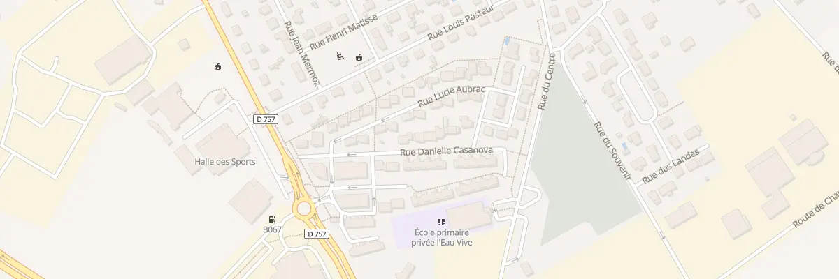 Plan du 3 Rue Danielle Casanova à Migné-Auxances