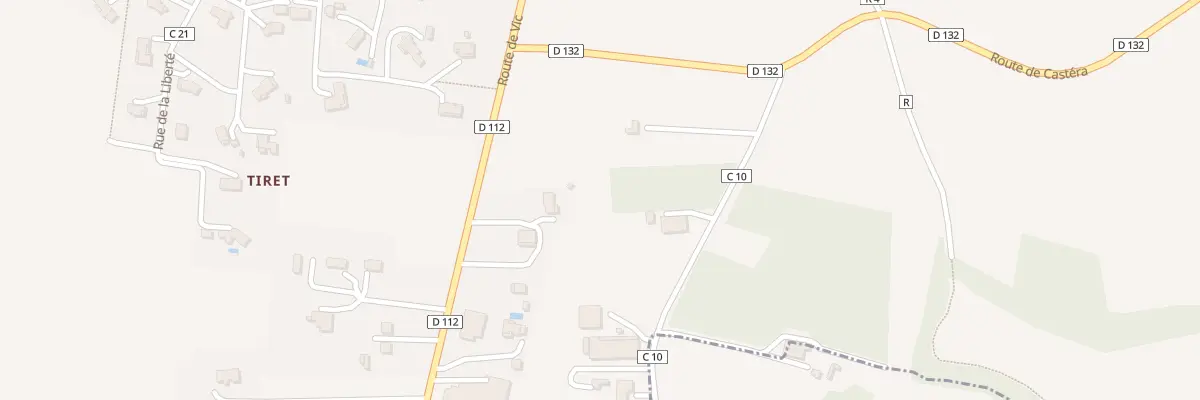 Plan du 805 Rte de Vic Fezensac à Marambat