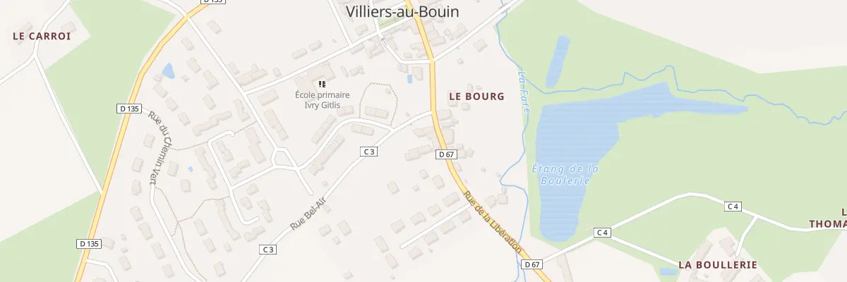 Plan du 12 Rue de la Libération à Villiers-au-Bouin