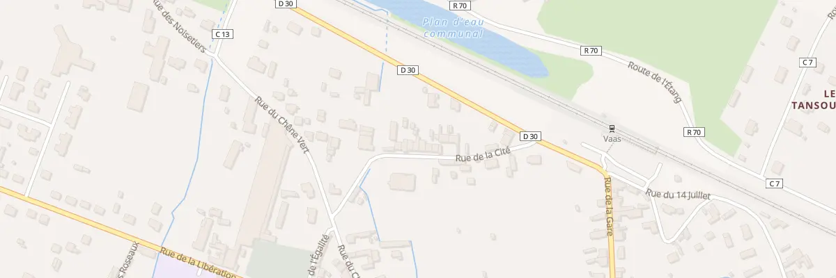 Plan du 14 Rue de la Cite à Vaas