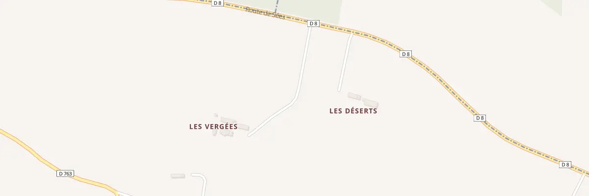 Plan du 10 Rte de Sées au Chalange