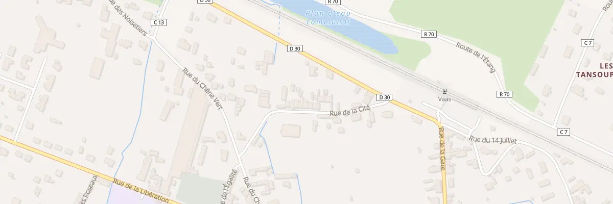 Plan du 12 Rue de la Cite à Vaas