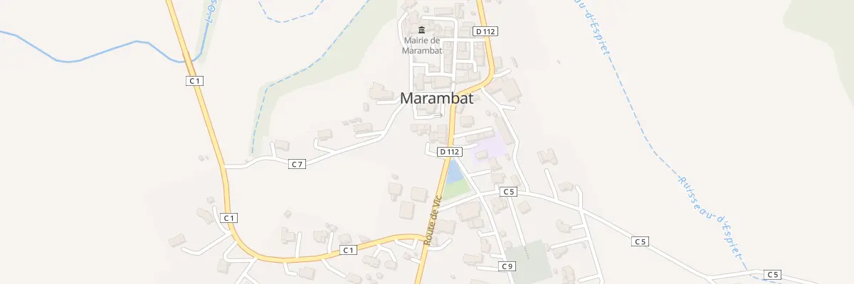 Plan du 72 Rte de Vic Fezensac à Marambat
