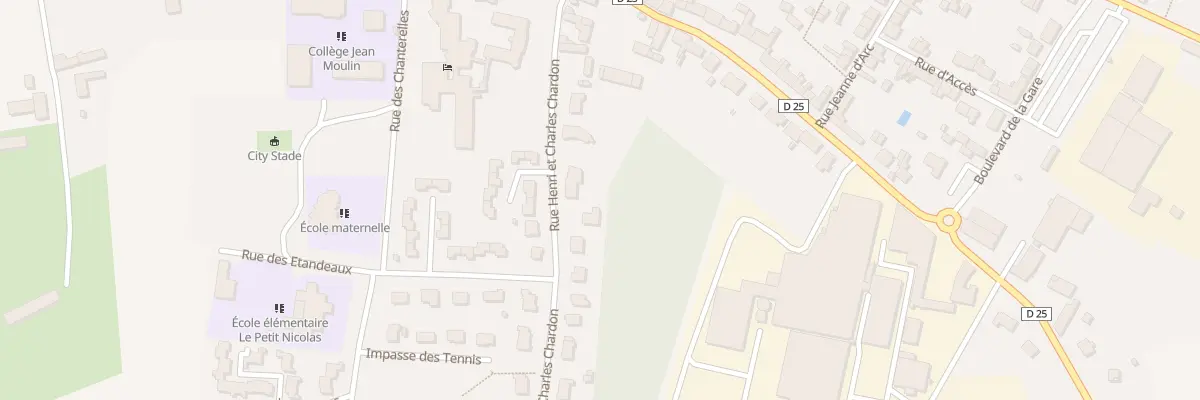 Plan du 11 Rue Henri et Charles Chardon à Marolles-les-Braults