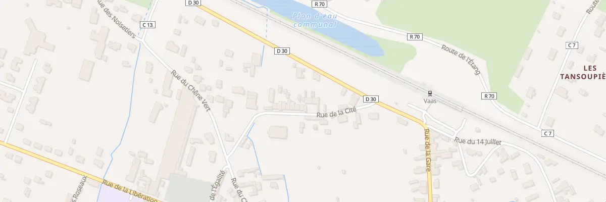Plan du 8 Rue de la Cite à Vaas