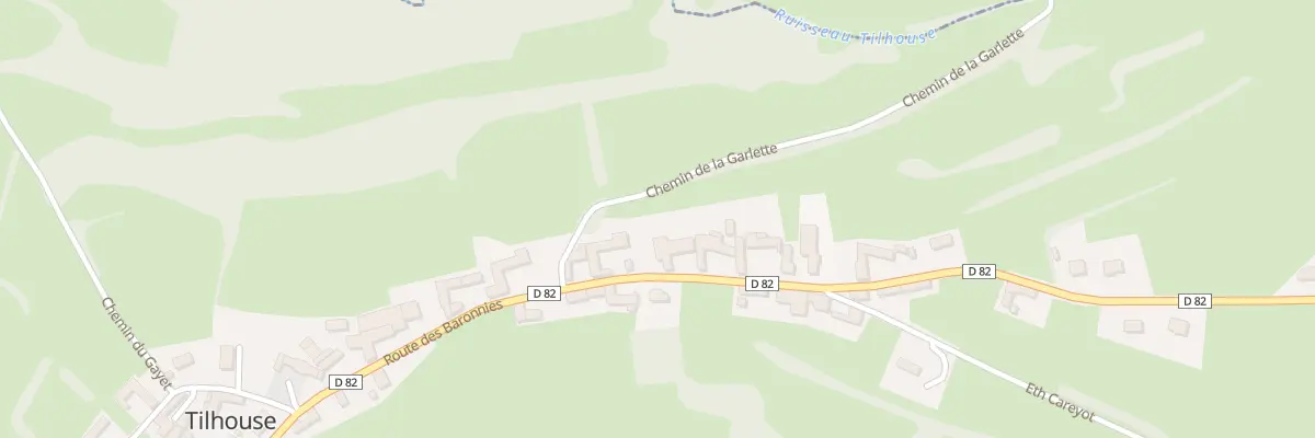 Plan du 61 Rte des Baronnies à Tilhouse