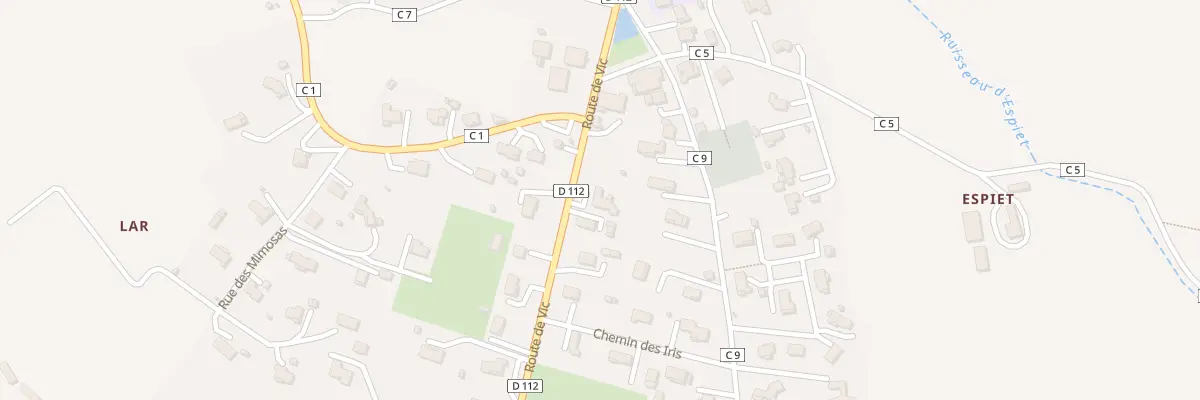 Plan du 247 Rte de Vic Fezensac à Marambat