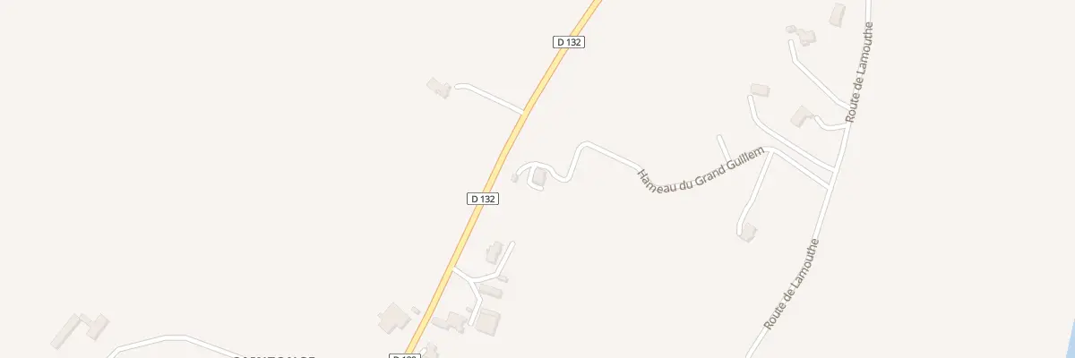 Plan du 8 Hameau de Grand Guillem à Peyrière