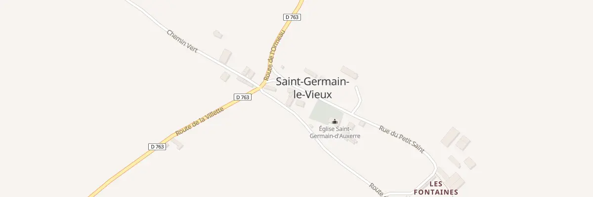 Plan du 9 Le Bourg à Saint-Germain-le-Vieux