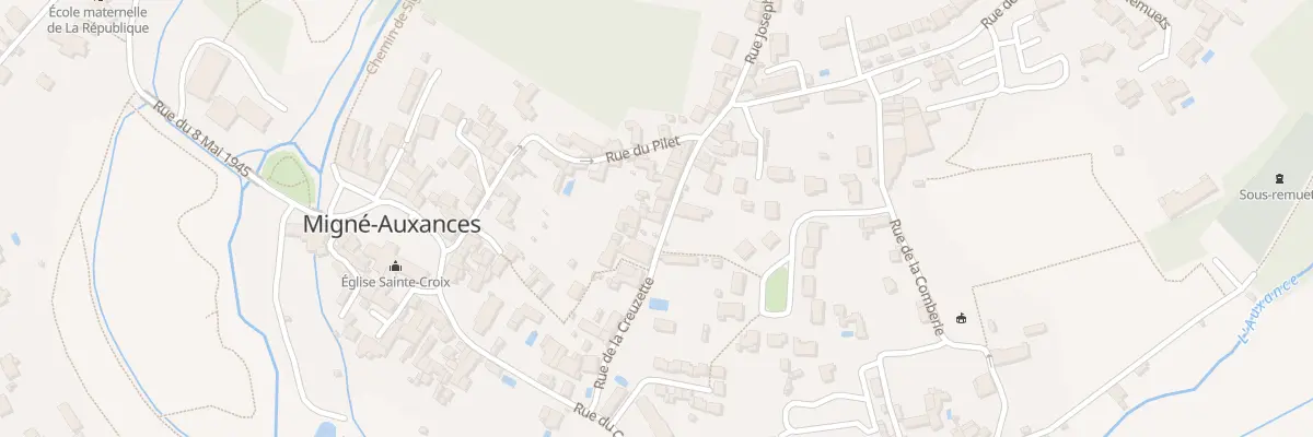 Plan du 23 Rue de la Creuzette à Migné-Auxances