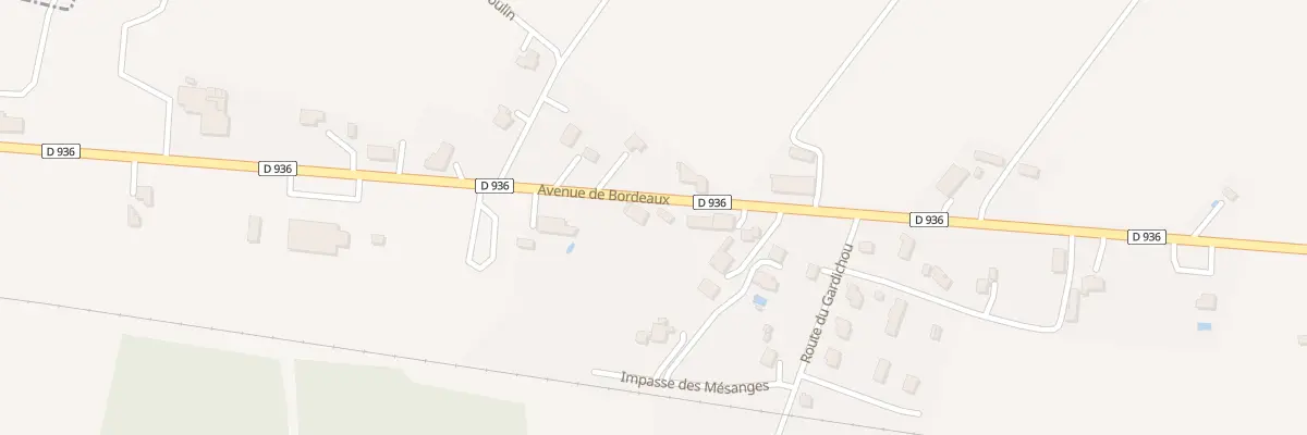 Plan du 950 Av de Bordeaux à Gardonne