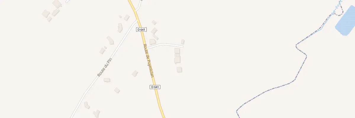 Plan du 1223 Rte de Puymiclan à Seyches