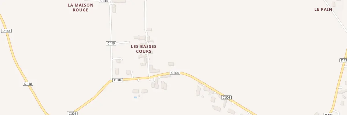 Plan du 5002 Les Basses Cours à Saint-Benoît-la-Forêt