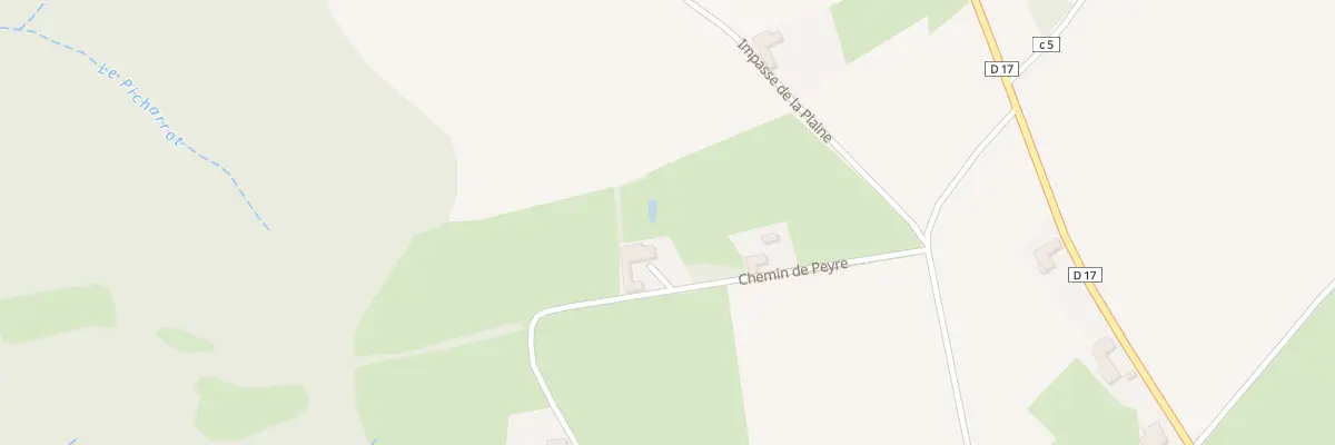 Plan du 4 Che de Peyré à Bernadets-Debat