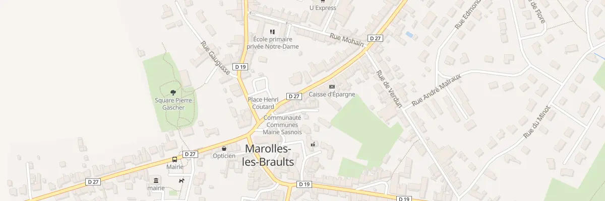 Plan du 4 Rue de Mamers à Marolles-les-Braults